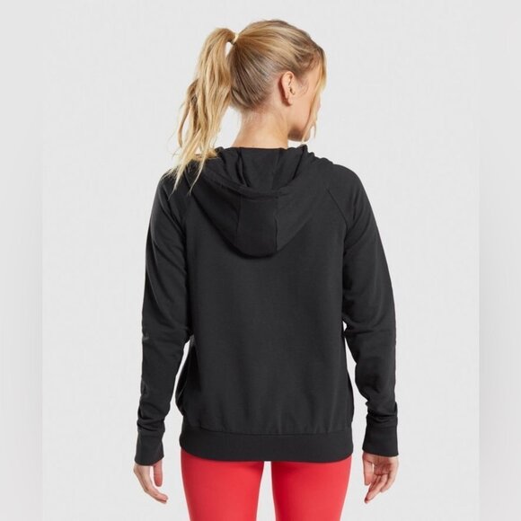 Gymshark Women’s Training Zip Hoodie Sweater Dark  Grey Oversized Size XS - Picture 9 of 9